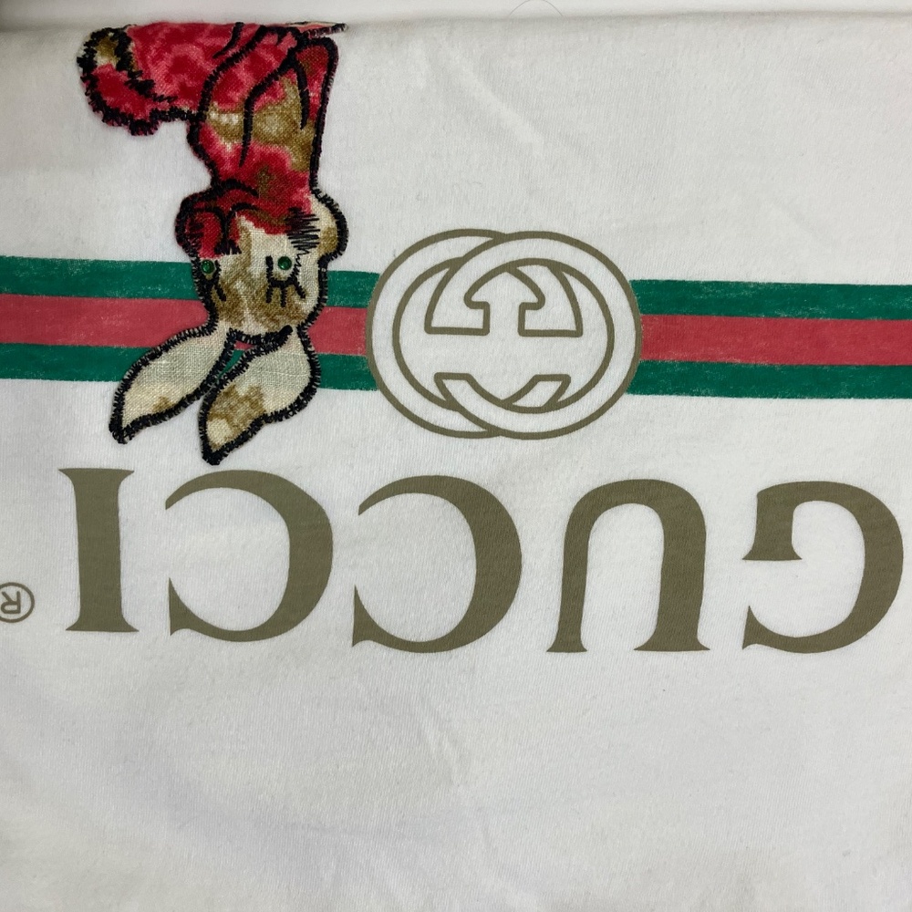 Gucci Rabbit Embroidered T-Shirt - Picture 4 of 6